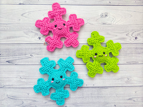 Mini Snowflake Kawaii Cuddler® Crochet Pattern