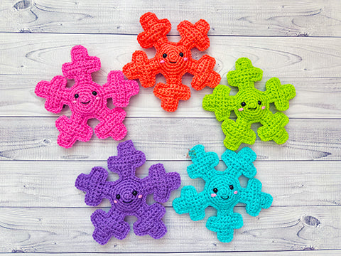 Mini Snowflake Kawaii Cuddler® Crochet Pattern