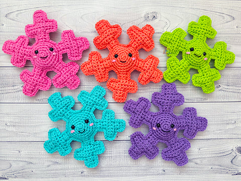 Mini Snowflake Kawaii Cuddler® Crochet Pattern