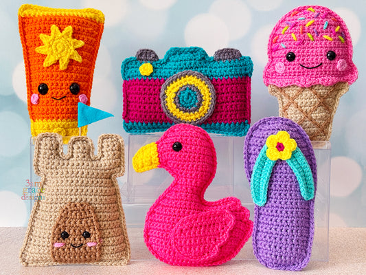 Mini Summer Kawaii Cuddler® Crochet Pattern BUNDLE