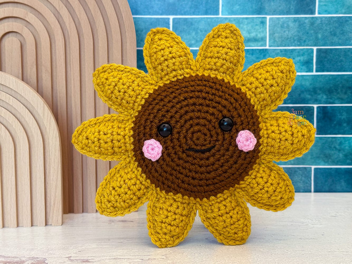 Mini Sunflower Kawaii Cuddler® Crochet Pattern