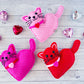 Mini Valentine Heart Cat Kawaii Cuddler® Crochet Pattern