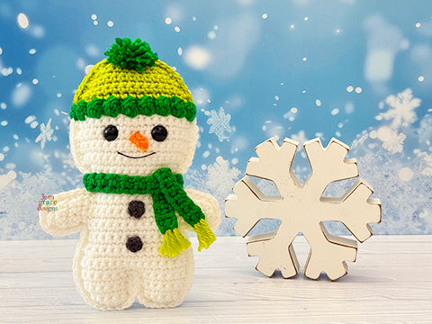 Mini Standing Snowman Kawaii Cuddler® Crochet Pattern