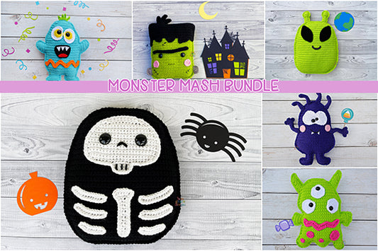 Monster Mash Halloween Crochet Pattern Bundle