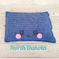 State of North Dakota Kawaii Cuddler® Crochet Pattern