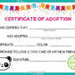 Panda Kawaii Cuddler® Adoption Certificate