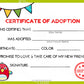 Parrot Squish Kawaii Cuddler® Adoption Certificate