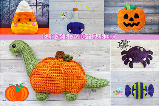 Pumpkin Patch Halloween Crochet Pattern Bundle