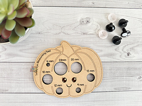 Pumpkin Kawaii Safety Eye Measurement Tool