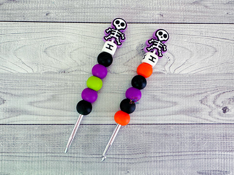 Skeleton Purple Crochet Hook