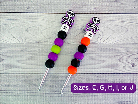 Skeleton Purple Crochet Hook