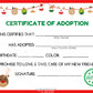 Reindeer Kawaii Cuddler® Adoption Certificate