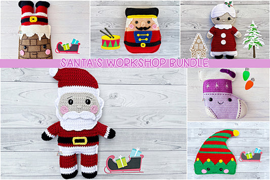 Santa's Workshop Christmas Crochet Pattern Bundle