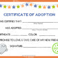 Seal Kawaii Cuddler® Adoption Certificate