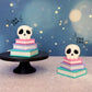 Skeleton Book Stack Clicker Fidget