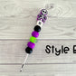 Skeleton Purple Crochet Hook