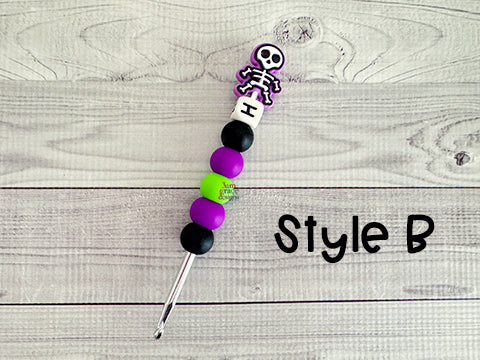 Skeleton Purple Crochet Hook