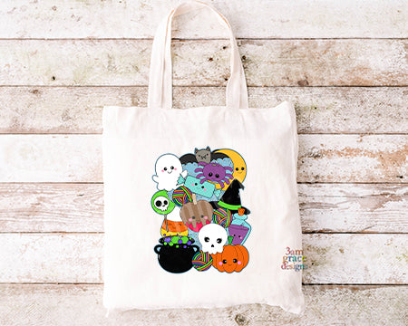 Spider Kawaii Crew Tote Bag