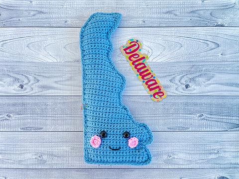 State of Delaware Kawaii Cuddler® Crochet Pattern