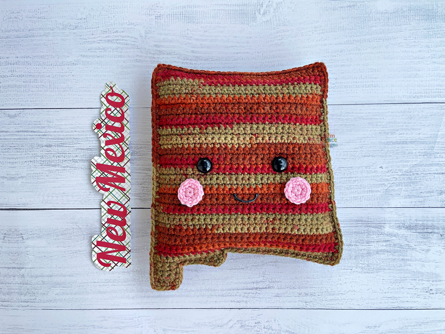 State of New Mexico Kawaii Cuddler® Crochet Pattern