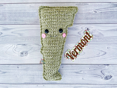 State of Vermont Kawaii Cuddler® Crochet Pattern