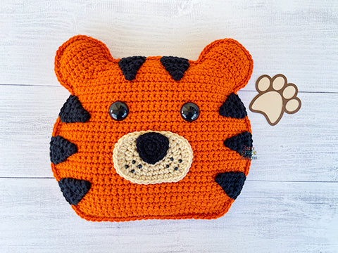 Tiger Head Kawaii Cuddler® Crochet Pattern