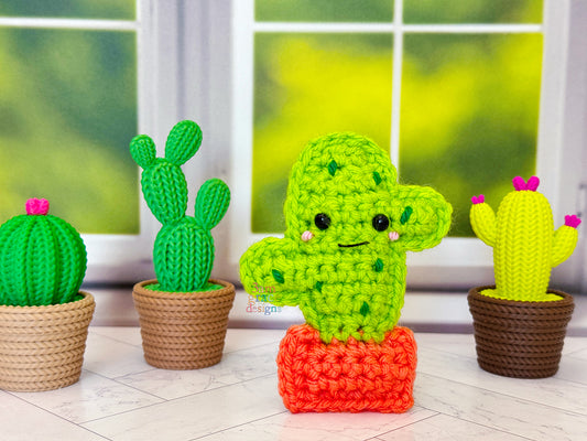 Tiny Cactus Kawaii Cuddler® Crochet Pattern