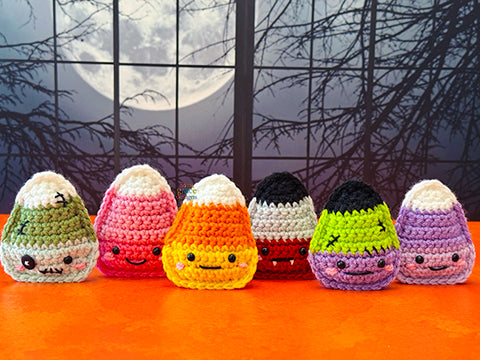 Tiny Candy Corn Kawaii Cuddler® Crochet Pattern