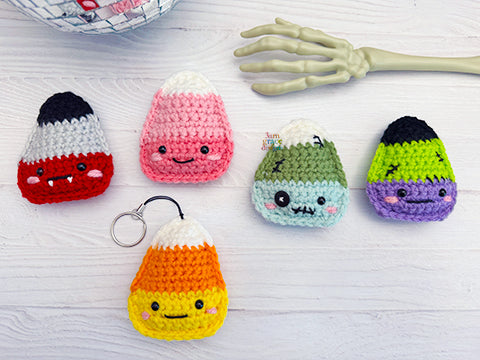 Tiny Candy Corn Kawaii Cuddler® Crochet Pattern