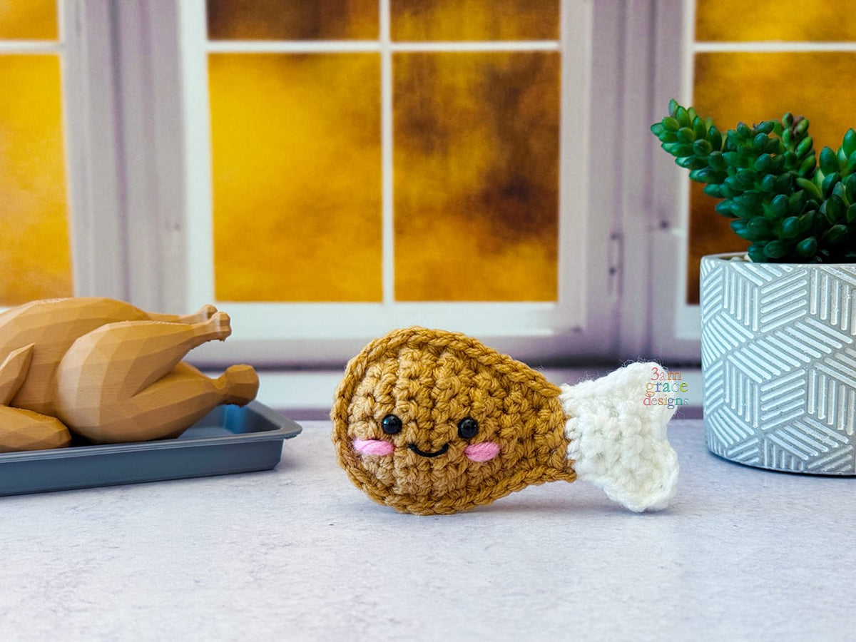 Tiny Drumstick Kawaii Cuddler® Crochet Pattern