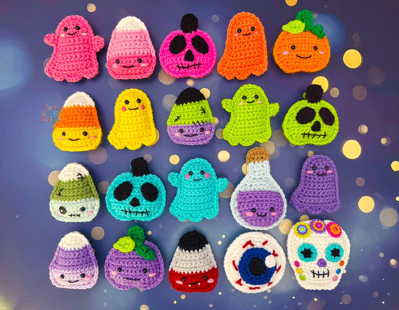 Tiny Halloween Kawaii Cuddler® Crochet Pattern BUNDLE