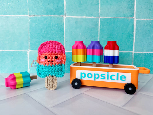 Tiny Popsicle Kawaii Cuddler® Crochet Pattern
