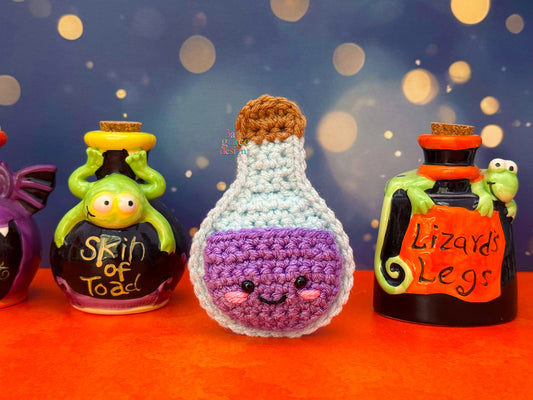 Tiny Potion Bottle Kawaii Cuddler® Crochet Pattern