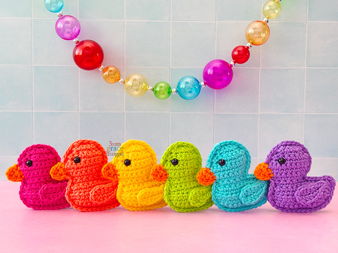 Tiny Rubber Ducky Kawaii Cuddler® Crochet Pattern