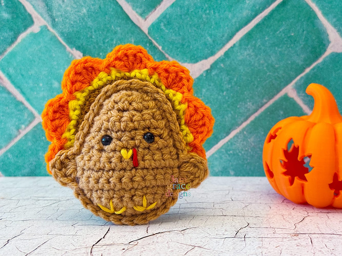 Tiny Turkey Kawaii Cuddler® Crochet Pattern