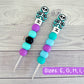 Skeleton Turquoise Crochet Hook