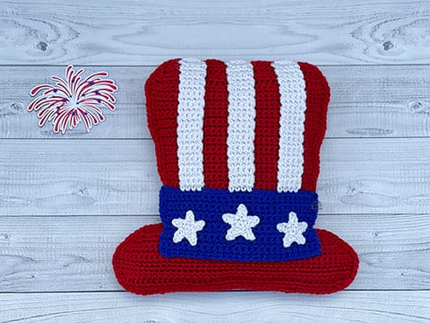 Uncle Sam Hat Kawaii Cuddler® Crochet Pattern – 3amgracedesigns