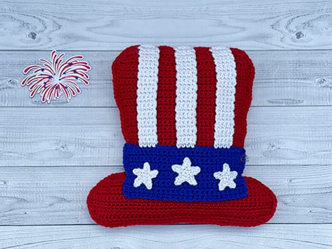 Uncle Sam Hat Kawaii Cuddler® Crochet Pattern
