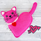 Valentine Heart Cat Kawaii Cuddler® Crochet Pattern