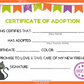 Black Cat Kawaii Cuddler® Adoption Certificate
