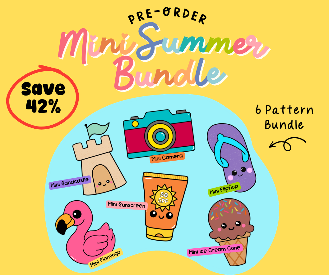 Mini Summer Kawaii Cuddler® Crochet Pattern BUNDLE *PRE-ORDER*