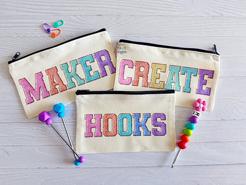 Crochet Maker Create Hooks Zipper Pouch