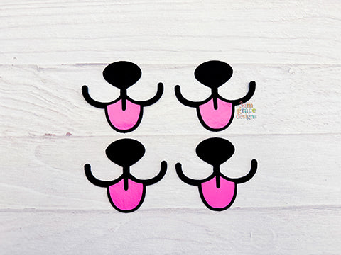 Felt Animal Nose & Mouth For Crochet/Knit Amigurumi - 4 Sets