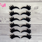Felt Eyelashes For Crochet/Knit Amigurumi - 6 PAIR