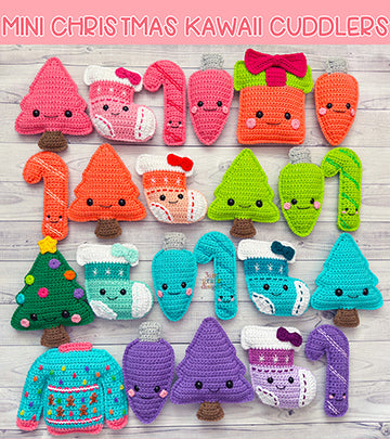 Mini Christmas Kawaii Cuddler® Crochet Pattern BUNDLE