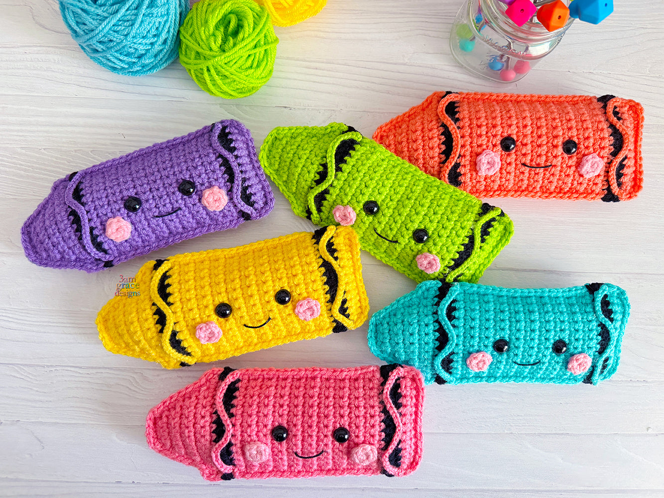 Mini School Kawaii Cuddler® Crochet Pattern BUNDLE