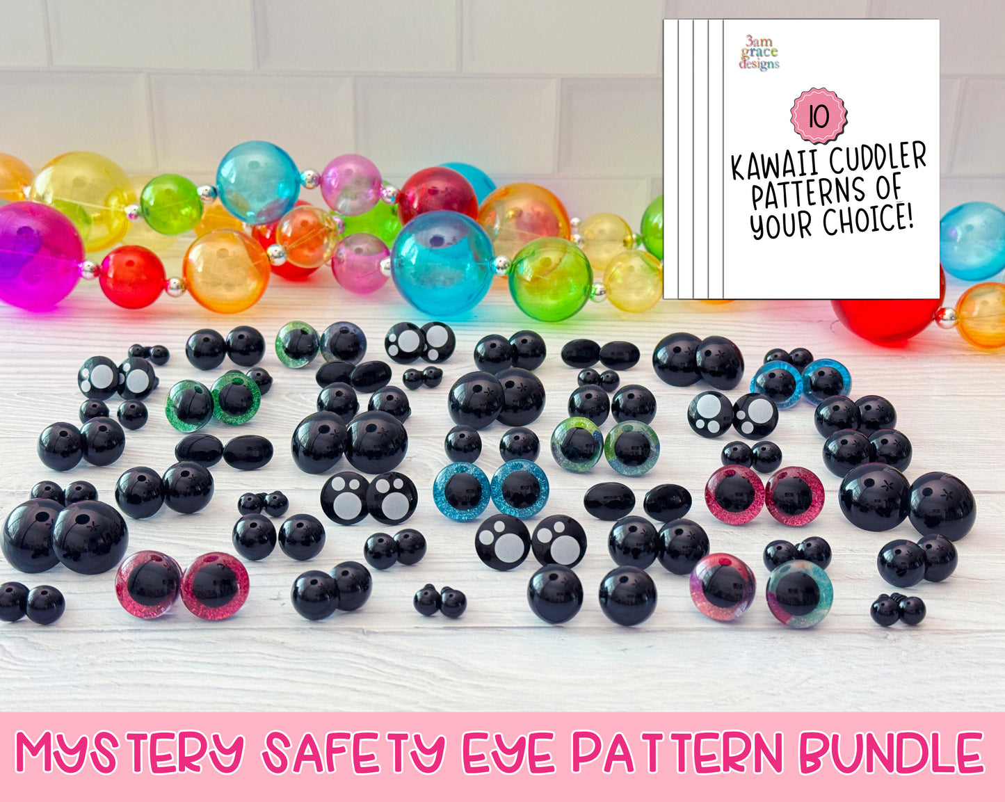 Mystery Safety Eye + 10 Pattern Bundle
