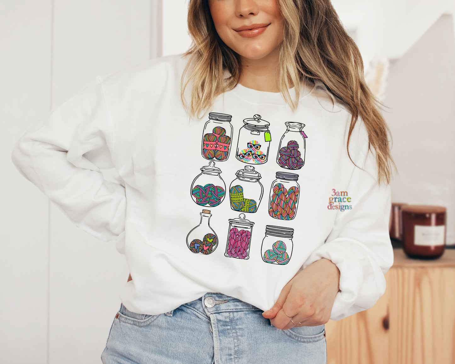 Yarn Jars Crew Sweatshirt