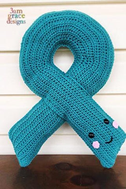 Awareness Ribbon Hug Pattern Awareness Ribbon Kawaii Cuddler® Crochet Pattern – 3amgracedesigns