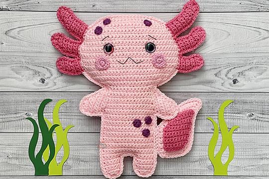 Axolotl Kawaii Cuddler® Crochet Pattern